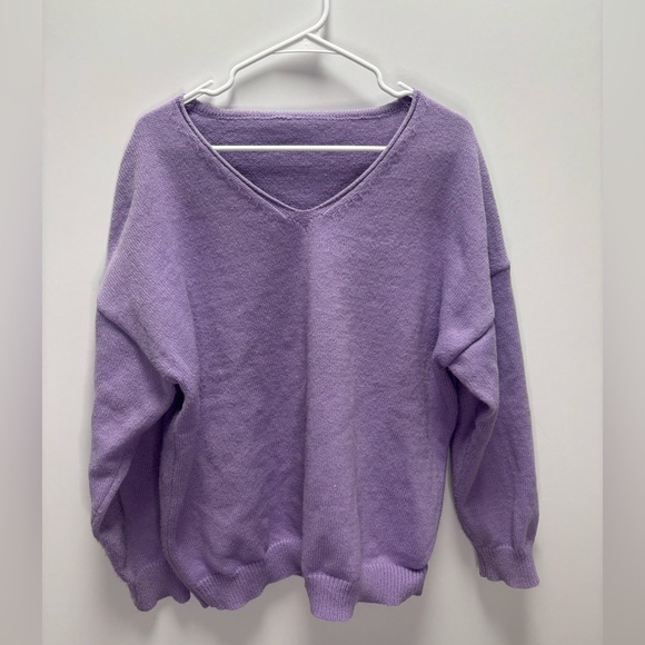 Sweaters - Unbranded V Neck Purple Sweater Size XXL